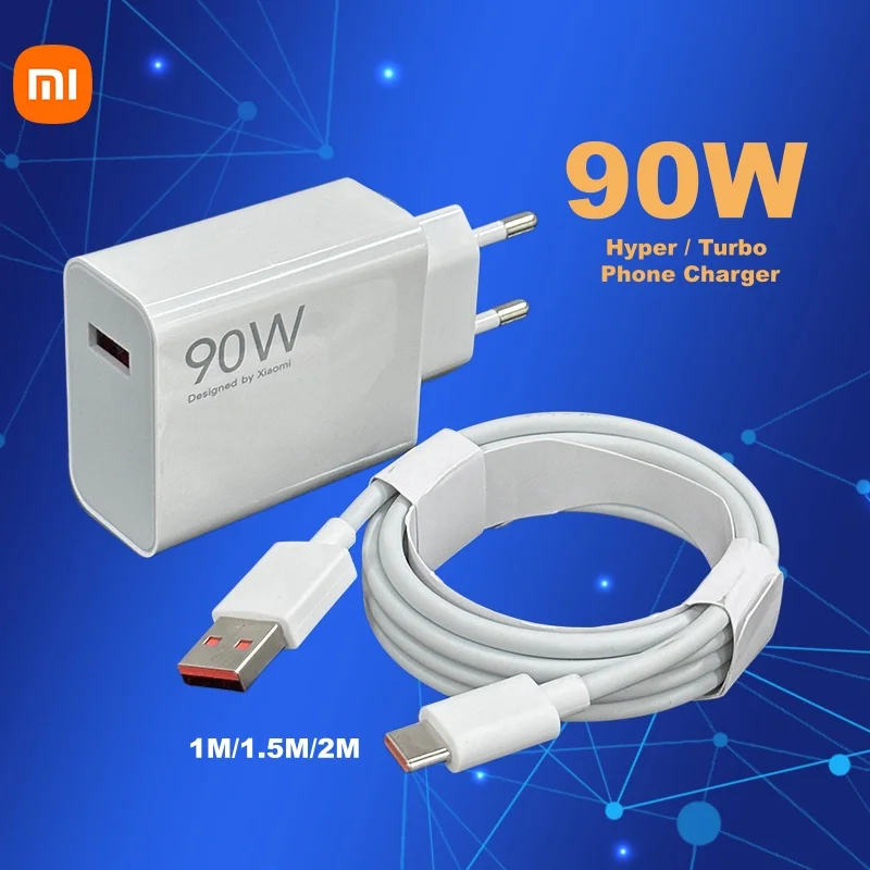 

Оригинальное зарядное устройство Xiaomi 90W Turbo Fast Charger для Poco X7 Pro, X6 Pro, F7, Xiaomi 15T Pro, 17 Ultra, 17, 15 Ultra, кабель USB Type-C