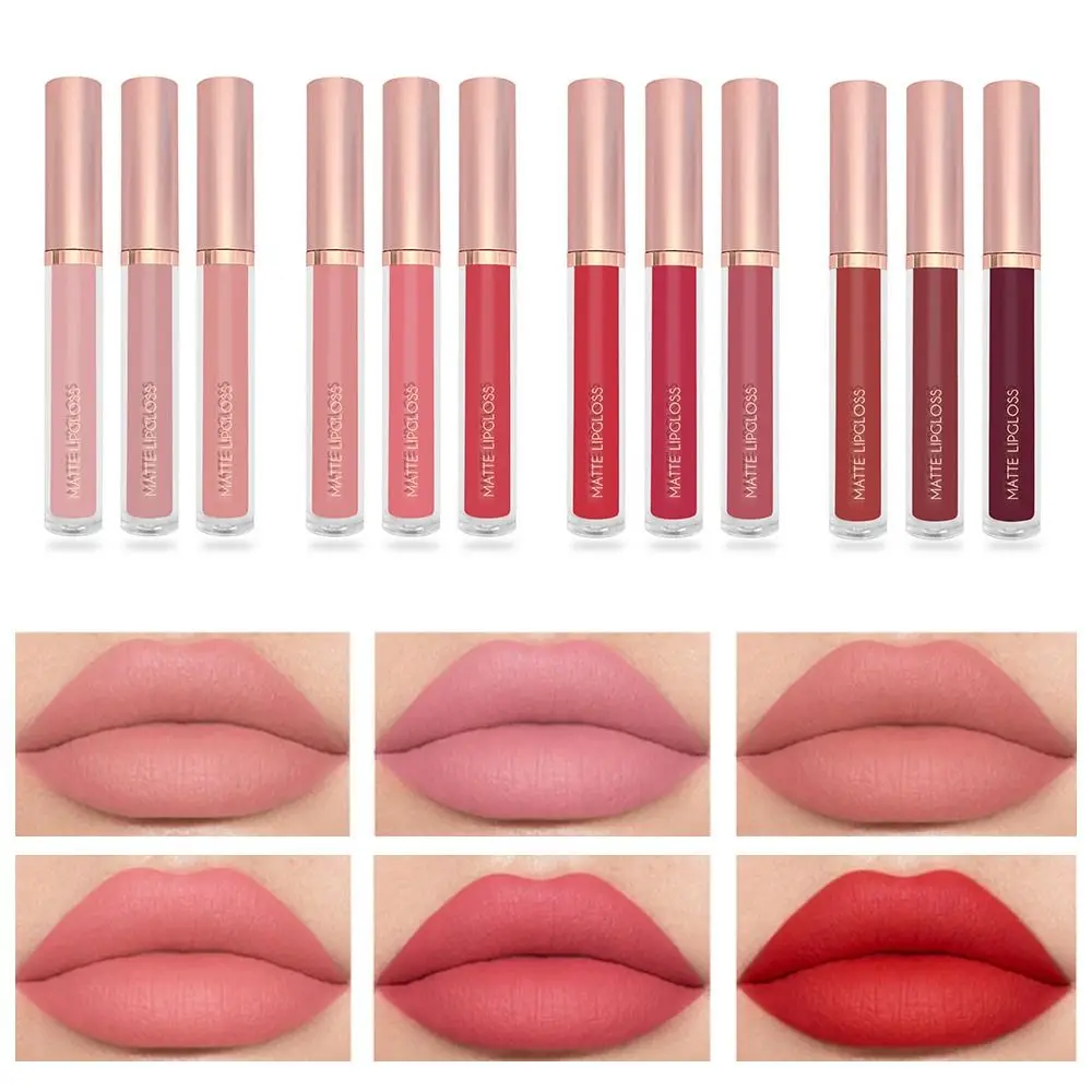 新しいハイドレーションリップグレイズ、長時間キープ、塗りやすいベルベットマットリップスティック、深く栄養を与え、乾燥した唇をマットな質感のリップグロスに