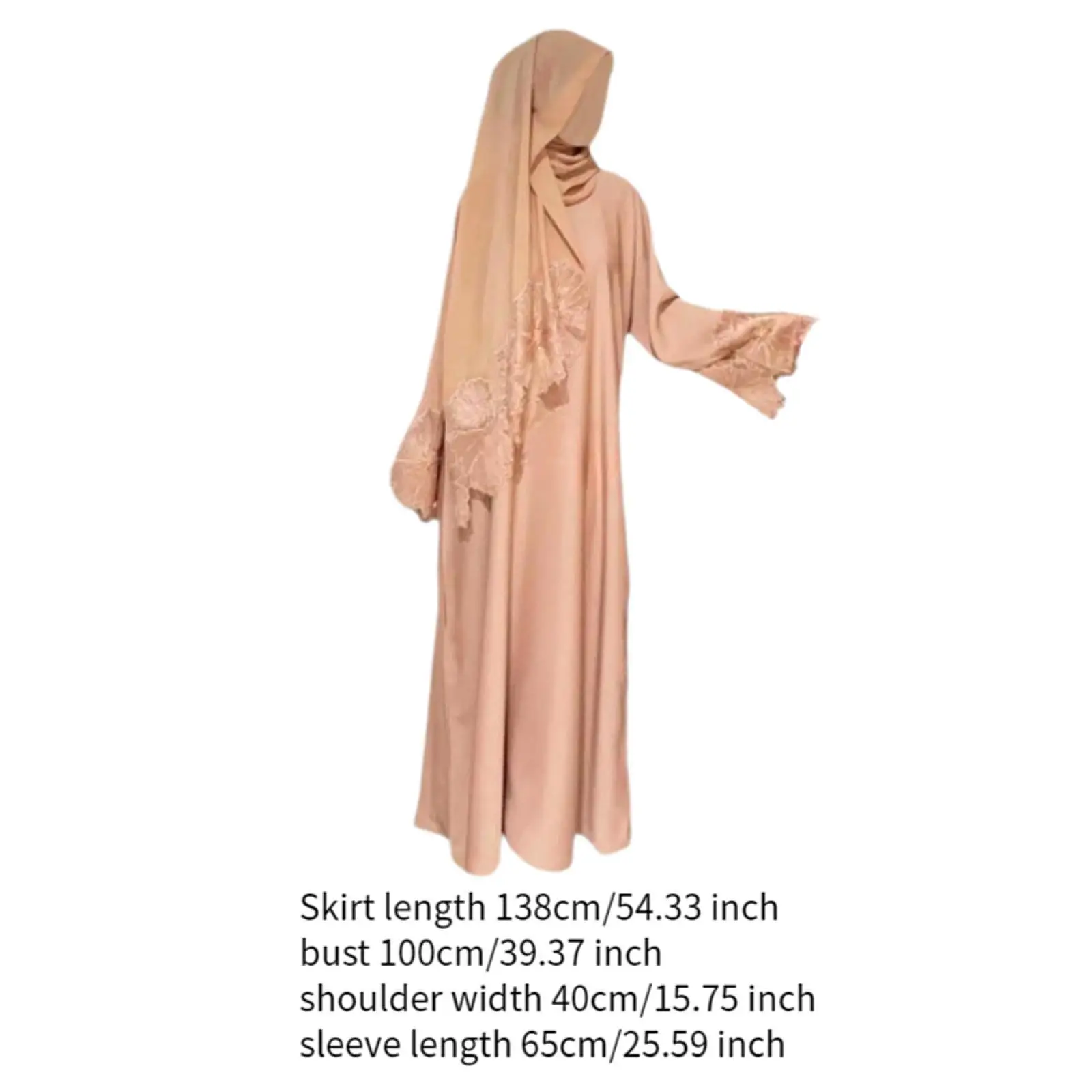 Muslim Robe for Women with Headscarf for Cultural Exchanges Festivals