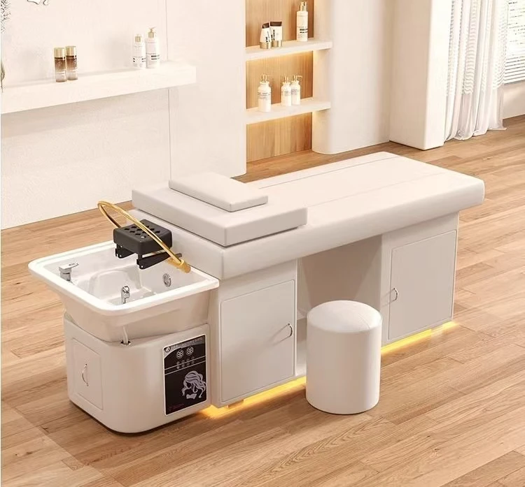 High-grade Thai-style Head Spa Bed Beauty Salon Special Water Cycle Water Heater Head Treatment Integration Shampoo Bed