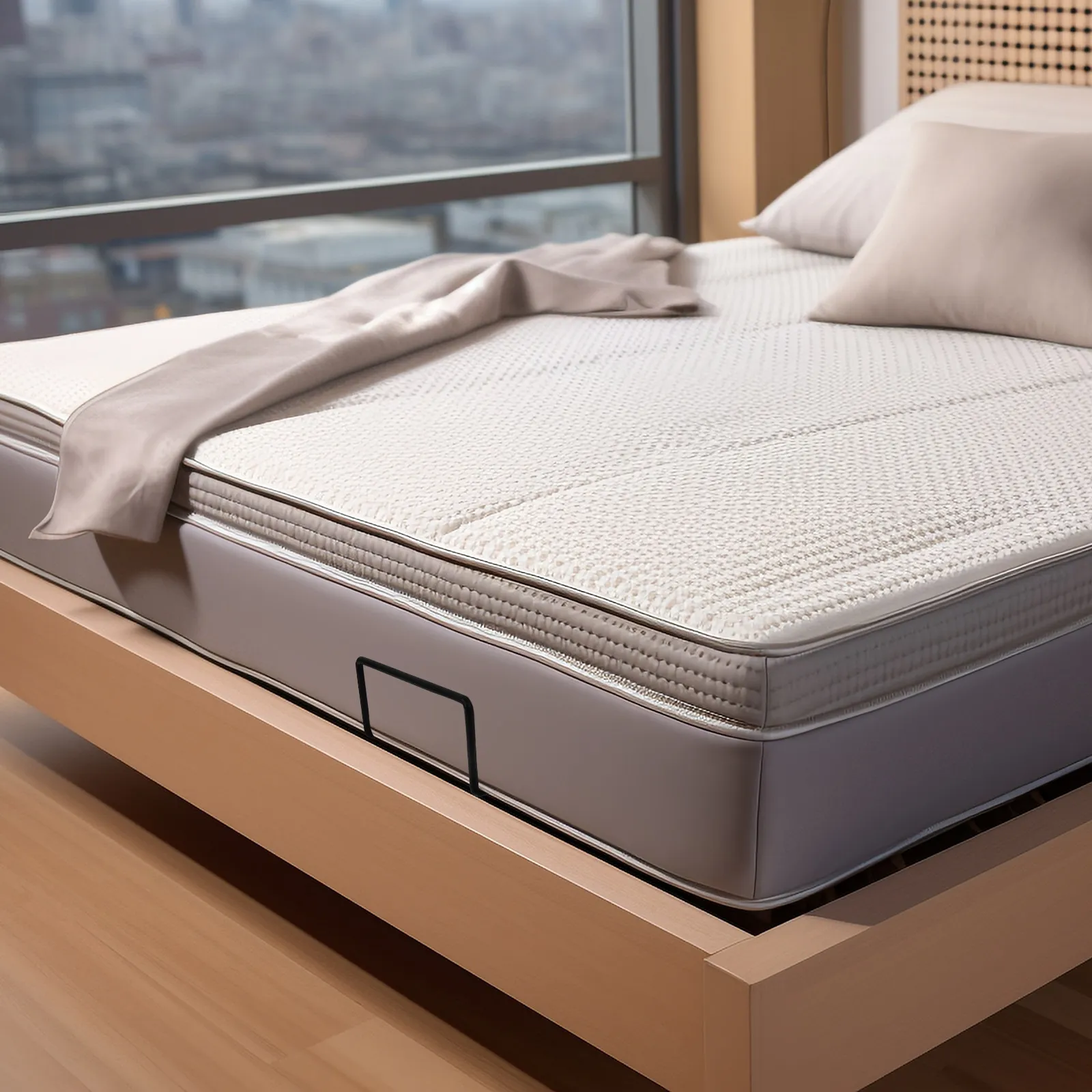

1Set Mattress Holder Non Skid Gripper for Bed Frame Anti Slide Mattress Stopper Minimalist Design No Damage Easy Clip