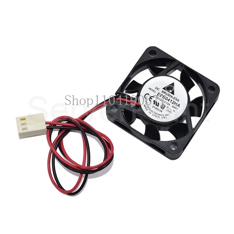 Brand EFB0412HA 4CM Cooler DC12V 0.12A 40X40X10MM 2 Pins For Server Cooling fan