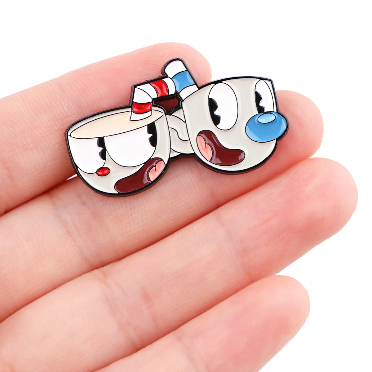 CUPHEAD Enamel Pins and Cartoon Brooch For Women Fashion Jewelry Hat Lapel Pins Game Badge Cosplay Accessories