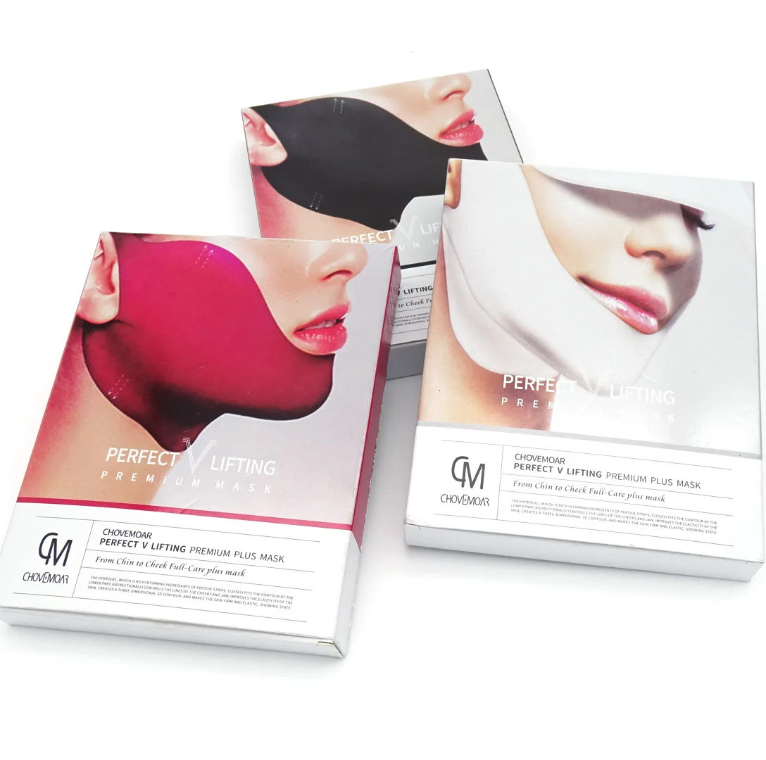 5pcs Plastic Face Lifting Mask Hydrating Moisturizing Lifting Tight Masseter Muscle Double Chin Small V Face Hydrogel Mask