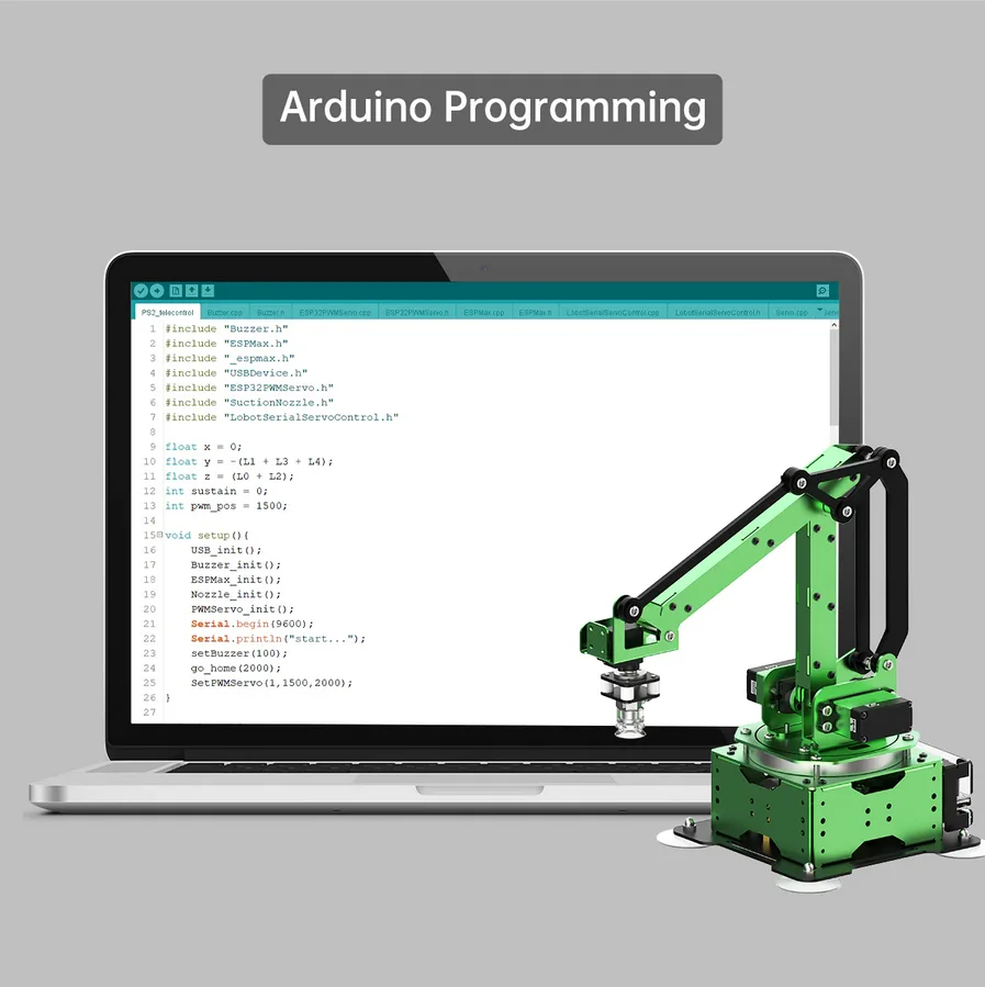 Hiwonder 5 Axis Robot Arm MaxArm Open Source Robotics Manipulator Powered by ESP32 for Python Arduino Program Inverse Kinematics