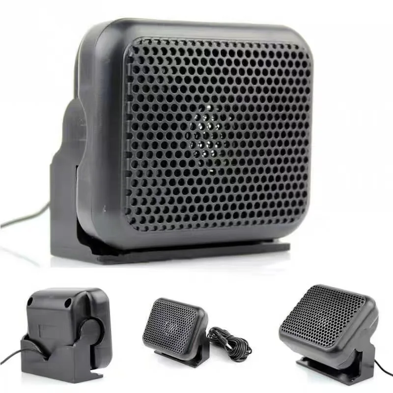 Baru NSP-100 Mini Speaker eksternal mikrofon Radio Mobile untuk Yaesu untuk Kenwood untuk Motorola untuk ICOM Radio HAM