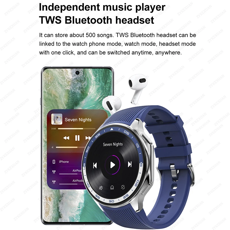 2025 New Men Business Watch For Xiaomi OPPO Watch X 4G Large Memory Video playback Smartwatch Sport Fitness Waterproof Watches image 4