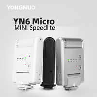 YONGNUO YN6 Micro On-camera Mini Pocket Flash Speedlite Compact GN6 for Canon Nikon Fujifilm Sony Camera Photography
