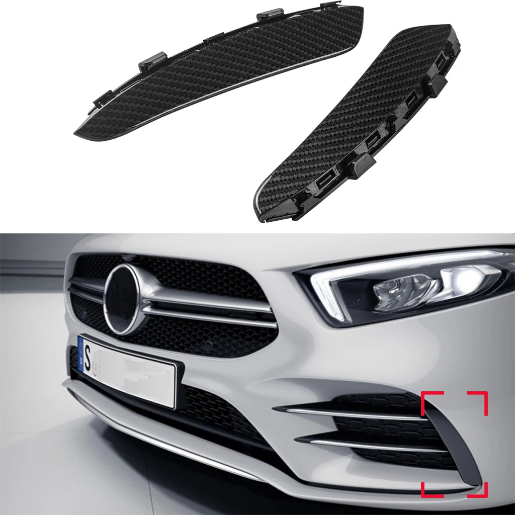 Für Mercedes Benz A-Klasse W177 Fließheck A180 A200 A220 A250 A35 2020+ Hinten Vorne Stoßstange Spoiler Aufkleber Fender Canards Fins – Detail 15