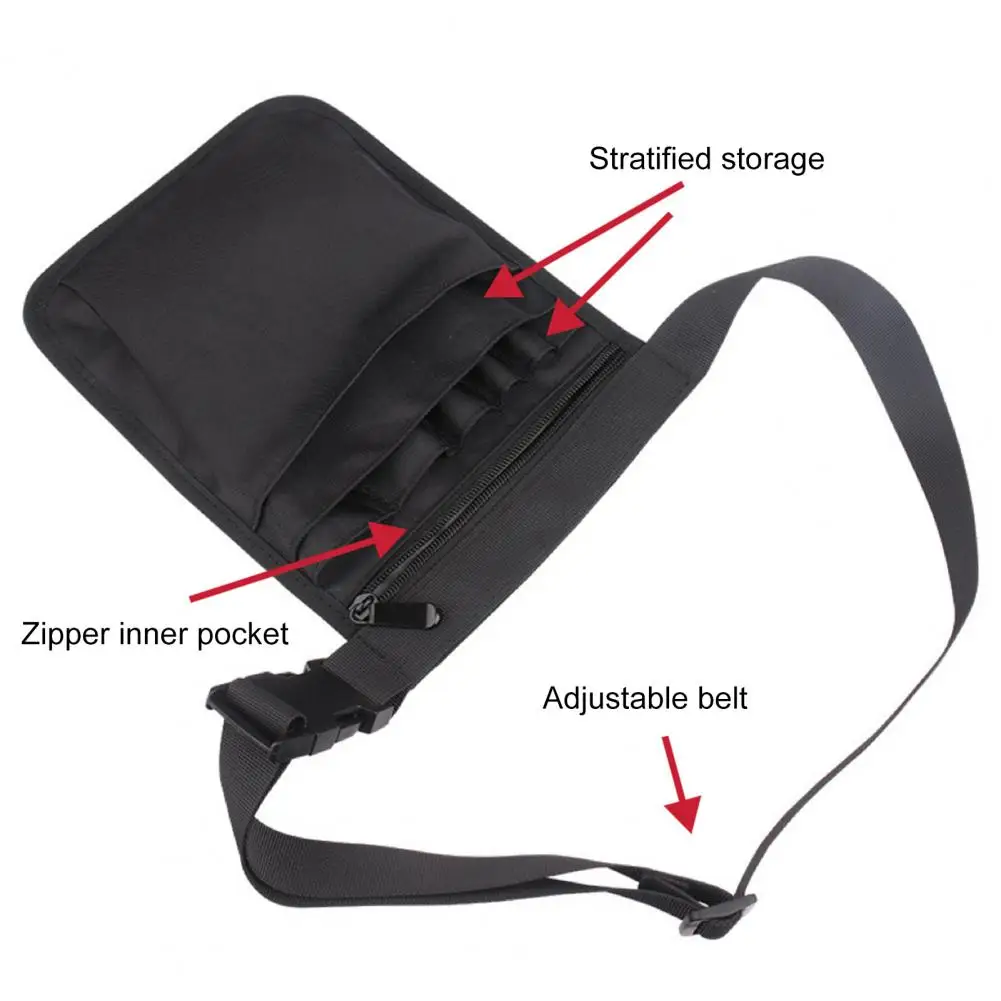 Dentists Waist Bag Waterproof Nurse Belt Bag with Adjustable Strap Tear-resistant Barber Tool Organizer Multi-layer Capacity