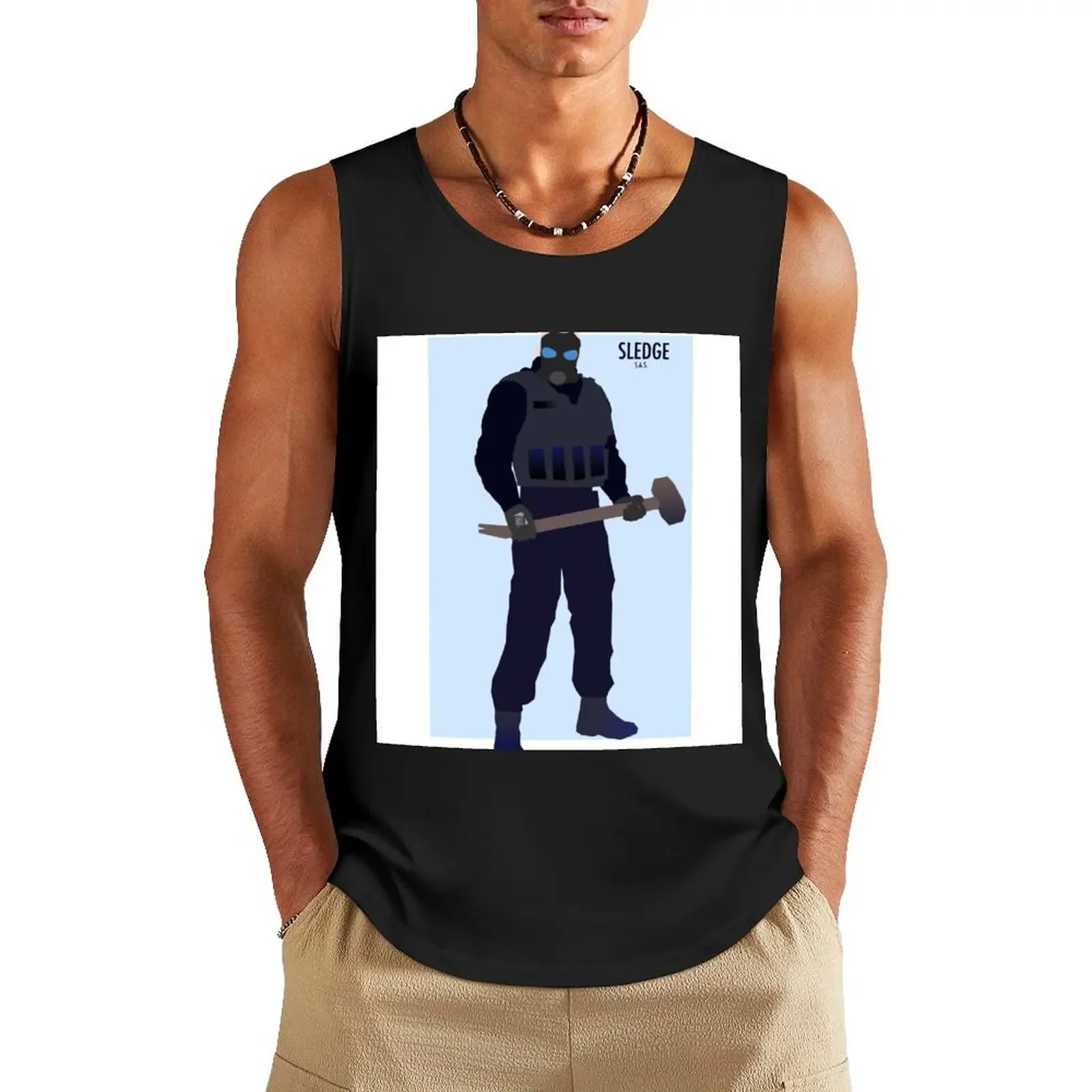 

Sledge Tank Top anime top Men's clothing man vest