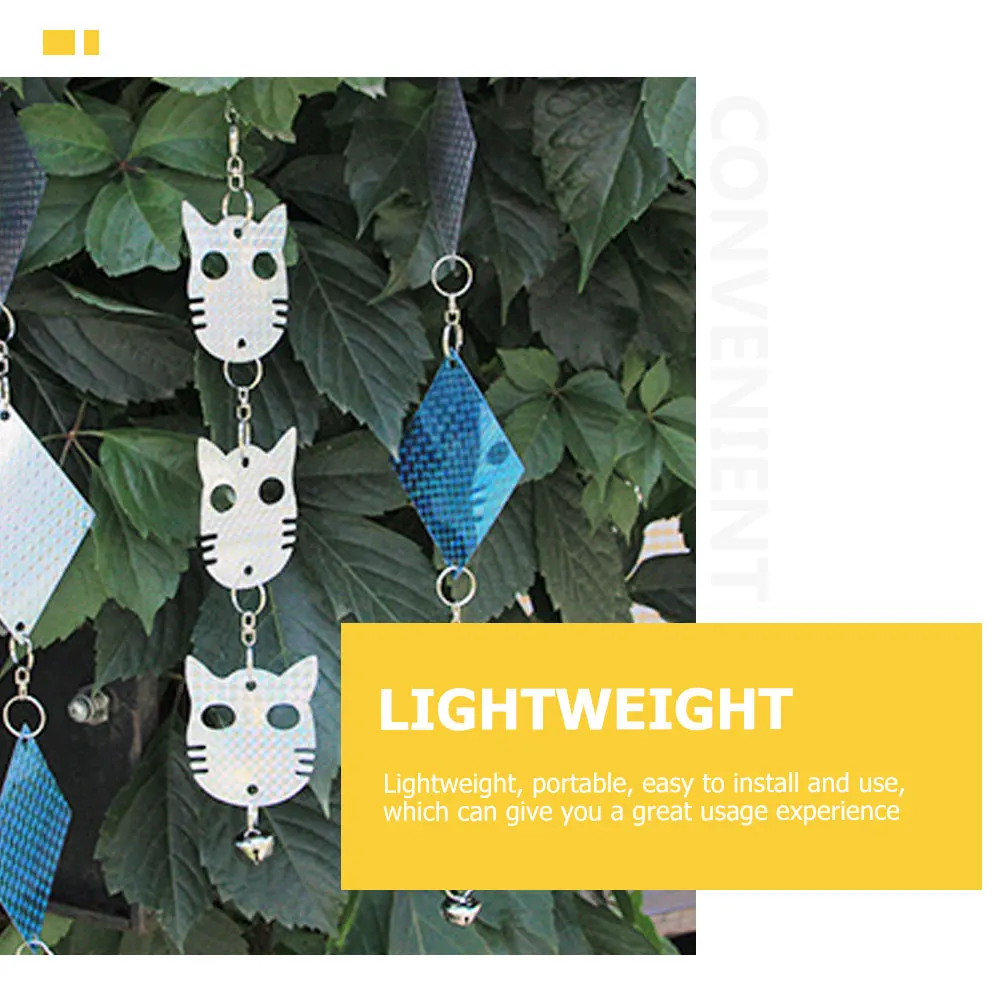 

4pcs Bird Scare Discs Hanging Reflective Devices Outdoor Lawn Boat Crops Control Device Woodpecker Pigeon Geese