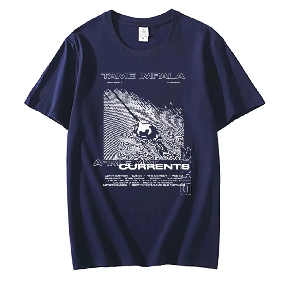 Tame Impala Currents Graphic Print T-shirts Men Casual Tshirt Male