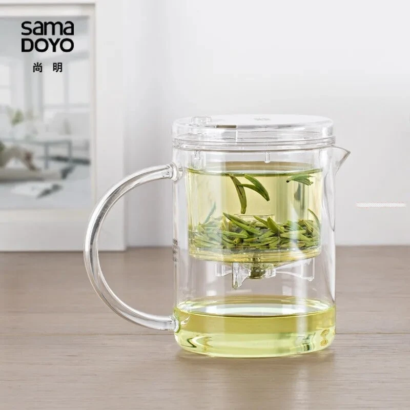 

Sama DOYO EC-21 High Grade Kung Fu Teapot & Mug 350ml Samadoyo Tea Pot Heat Resistant Glass