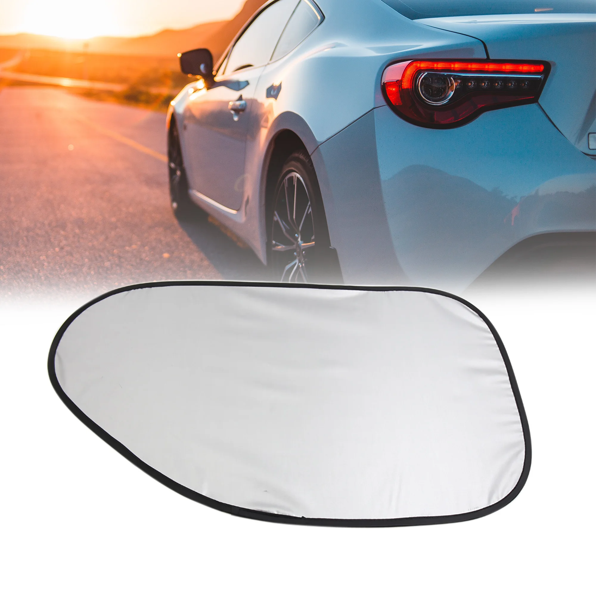 

Uxcell 2 Pcs Silver Tone Side Rear Window Sun Shade Shield Visor Uv Block Cover for Auto Car