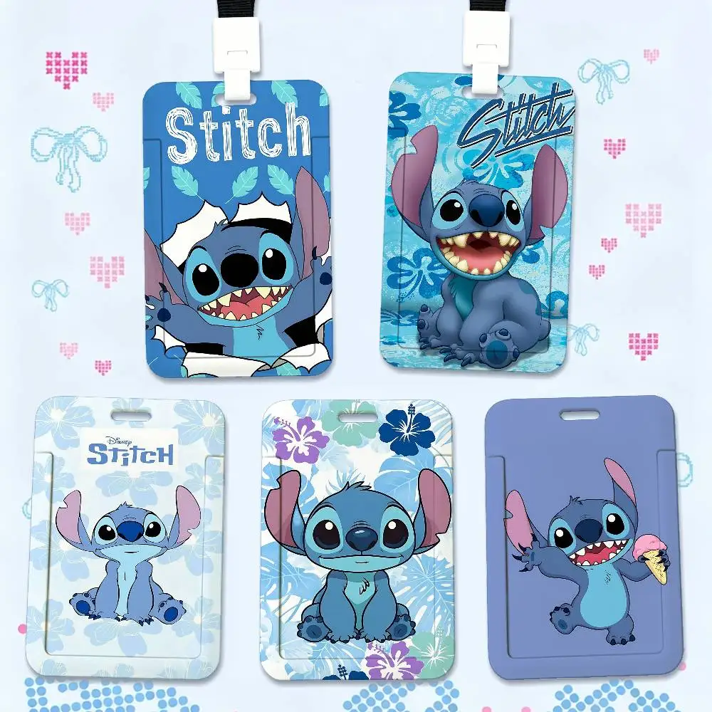 Cute S-Stitch Print Card Printed Tag Holder With Detachable 