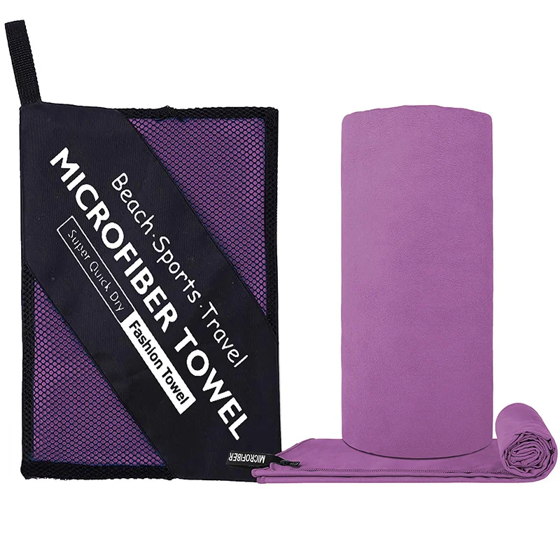 1-Stück Mikrofaser-Reisehandtuch, Schnelltrocknendes Handtuch Super Saugfähig Kompakt Leichtgewichtig für Strand, Fitness, Pool, Bad, Yoga – Detail 7