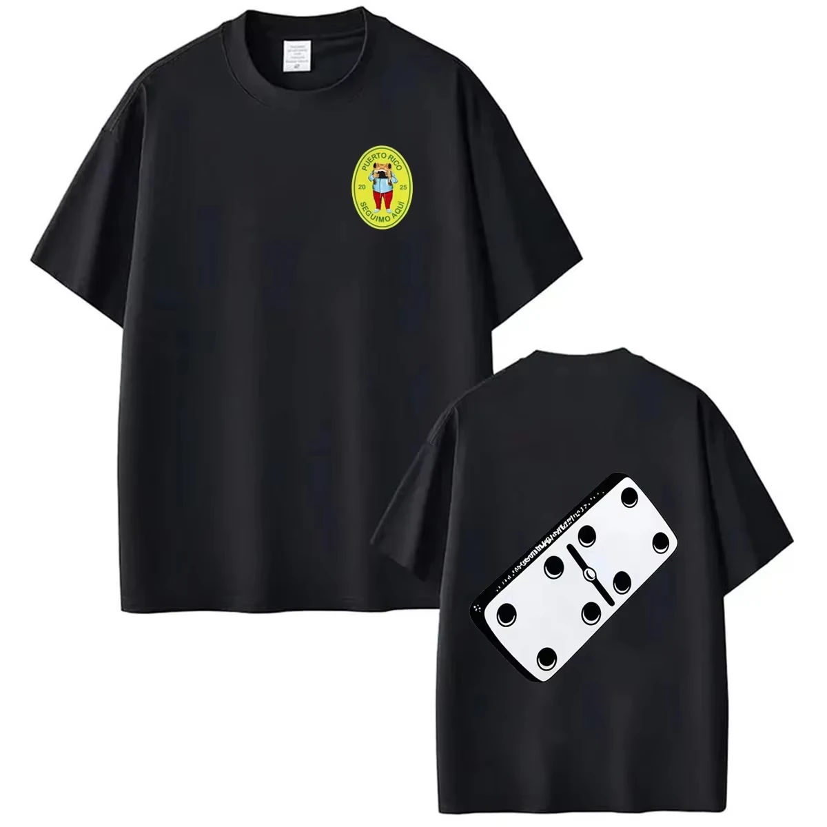 2026 Unisex Double-Sided Printed Loose Casual Short Sleeve Streetwear Classic Fan T-Shirt Tribute to Bad Bunny T-shirt