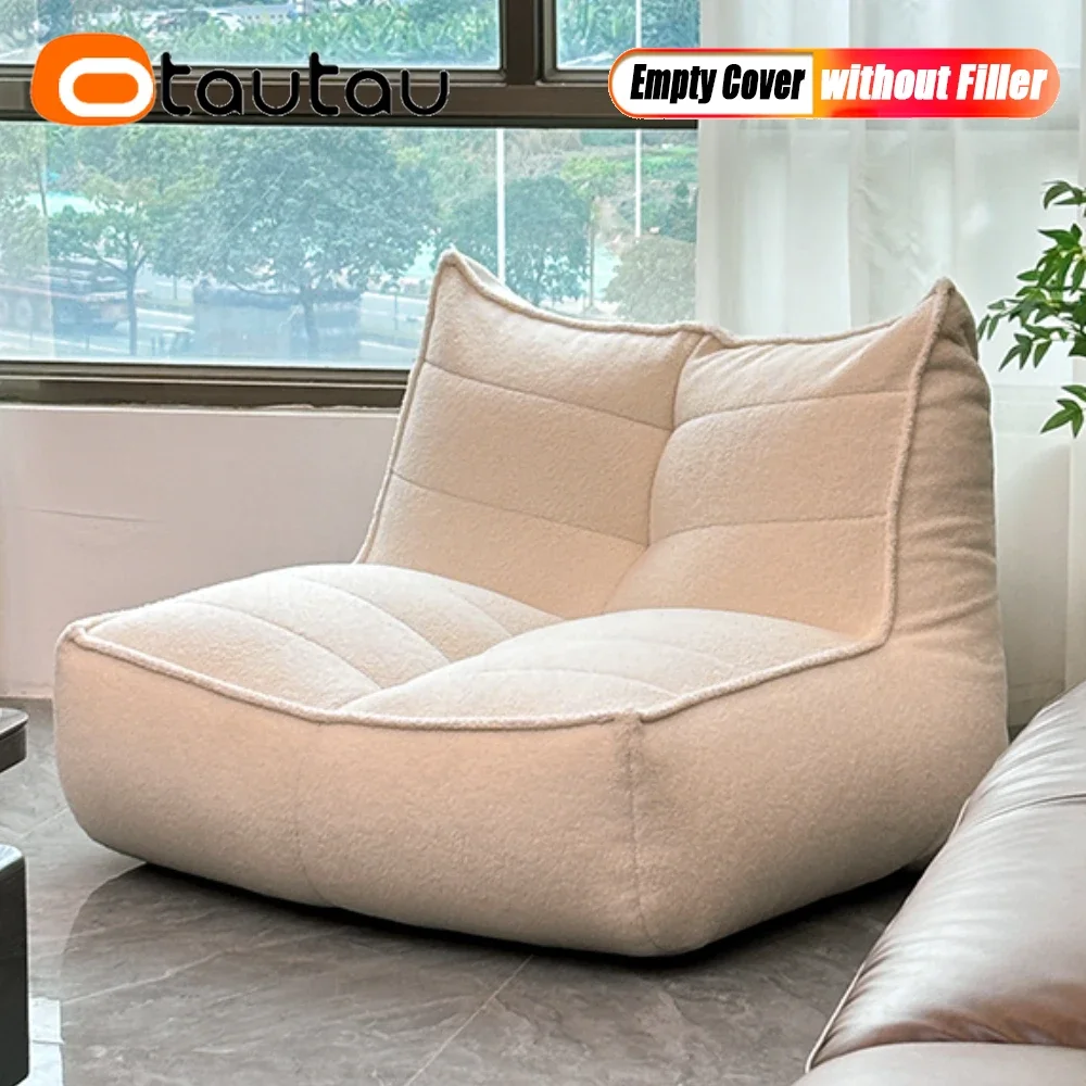 Image 4: OTAUTAU-Juste de pouf sans remplissage, siège de sol, pouf, canapé-lit, tabouret, SFSULTAU