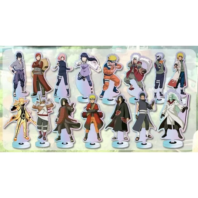 جديد ناروتو الاكريليك تدوير حامل الشكل اوزوماكي ناروتو اوتشيها ساسوكي أنيمي الطرفية الإبداع الليزر للتدوير حلية الهدايا