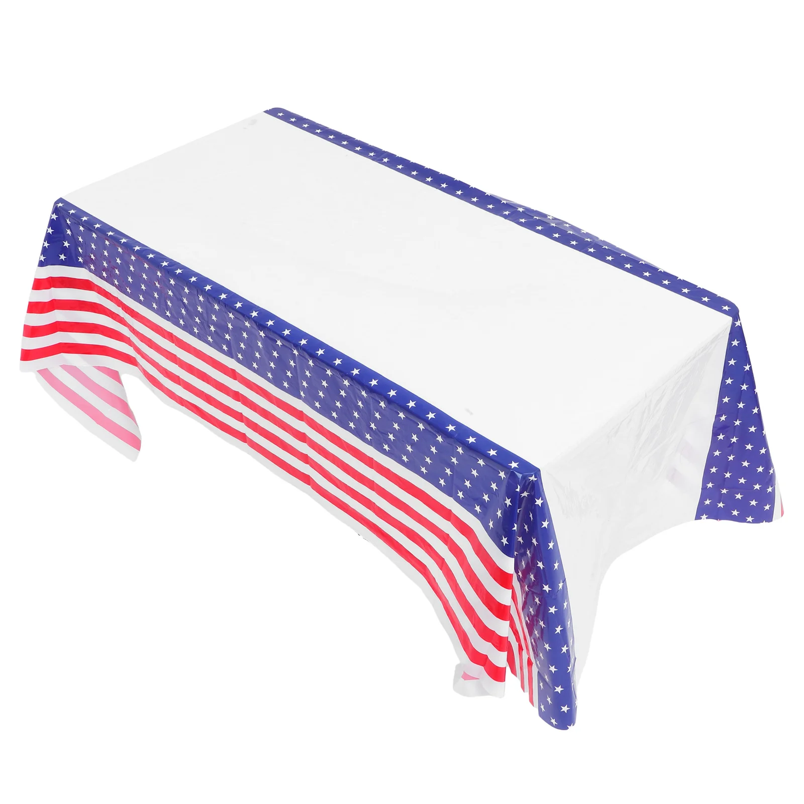 

Party Tablecloth Disposable Rectangular Independence Day 4Th of July Celebration Cover Oilproof Lightweight Festive Decor