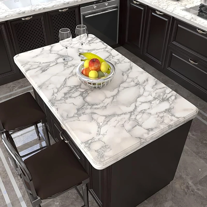 40cm Waterproof Oil Proof Stain Proof Marble PVC Sticker Suitable for Kitchen and Living Room Decoration Wallpaper view 4