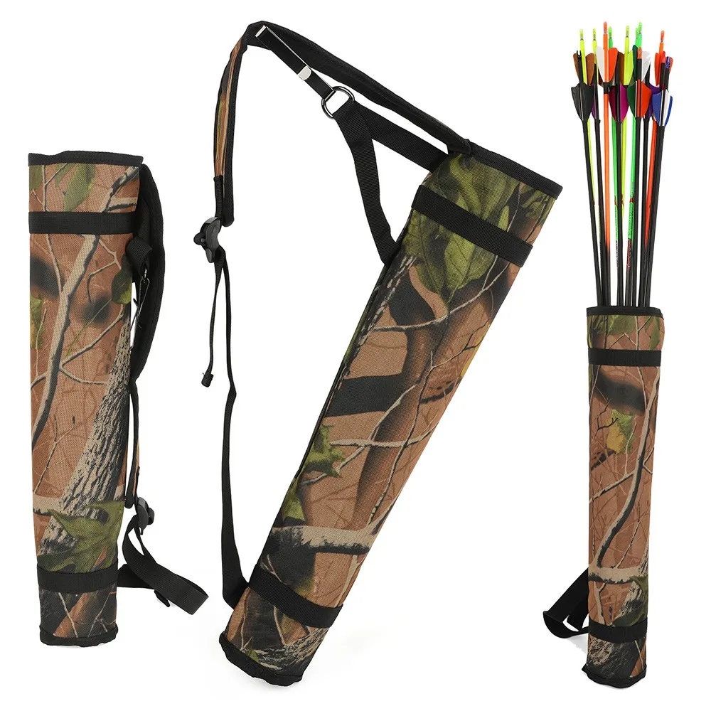 

Arrow Quiver Adjust Shoulder Strap Nylon Durable Back-Side and Hip Wear Option Bag Bow Hunting Target Shooting Accessories