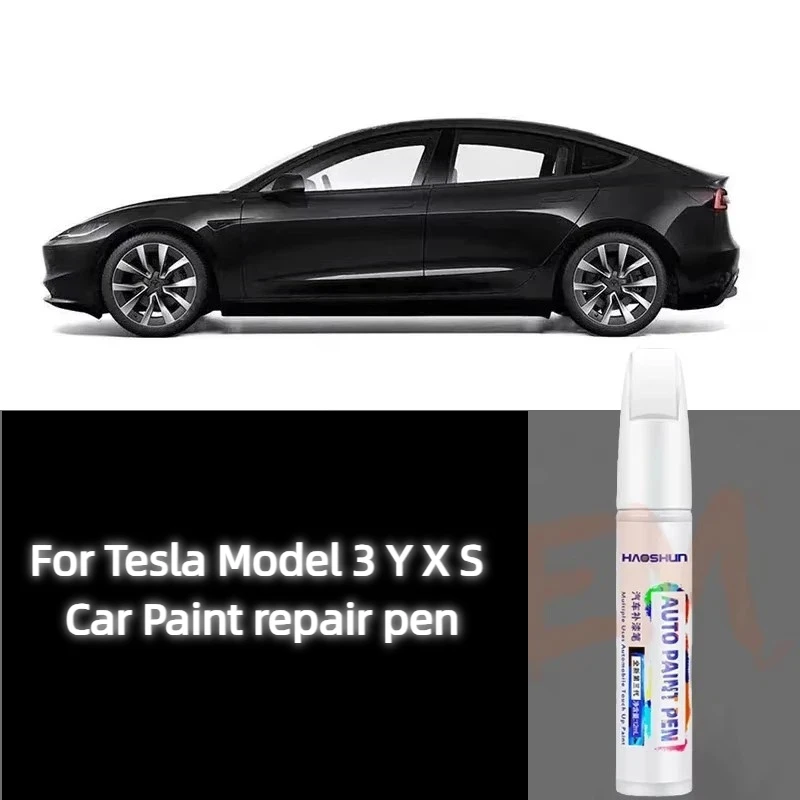 For Tesla Model 3 Y X S Car Paint repair pen Car touch up pen Black white Tesla wheel paint repair agent Paint repair set
