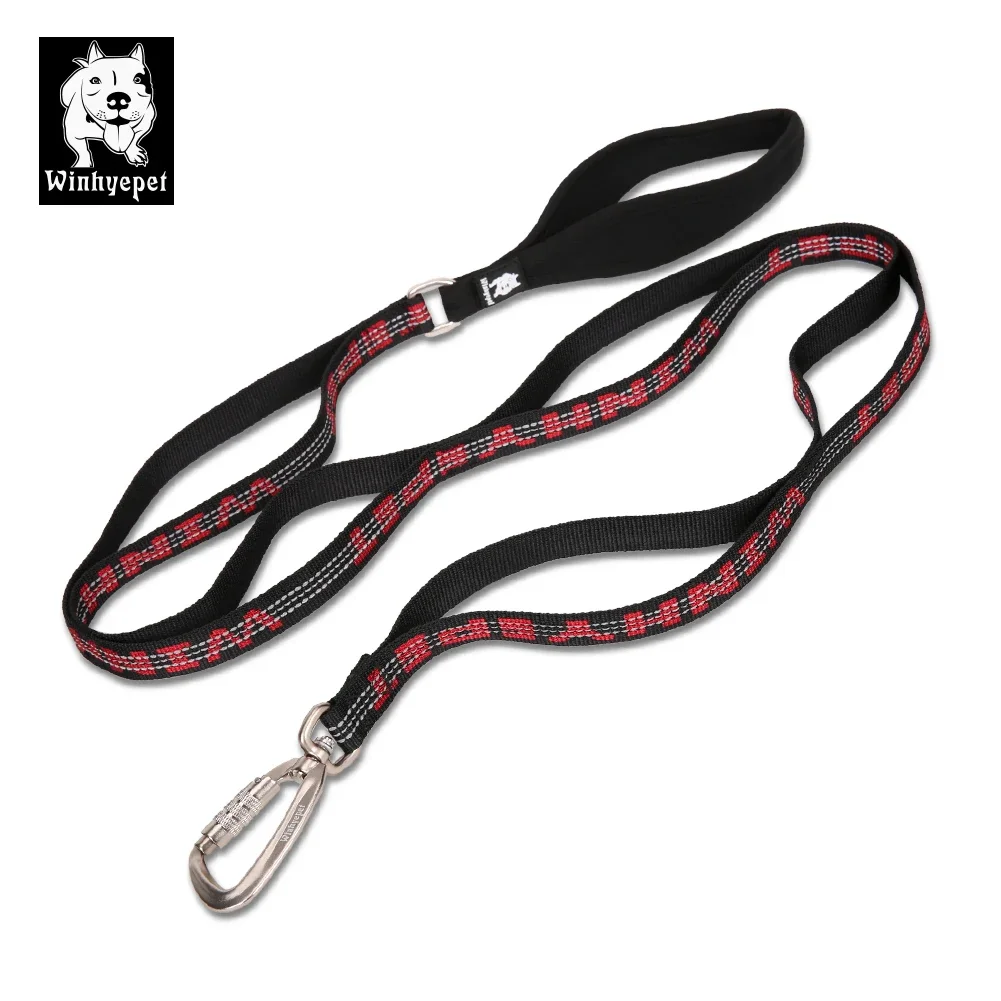 

Winhyepet Pet Leash No Pull Bright Reflective Dog Straps for Small Medium Big Puppy Easy to Walk Traveling YL1832