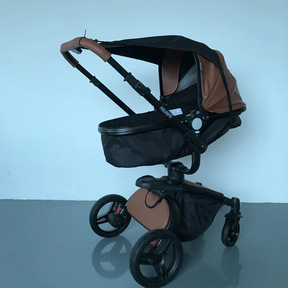 

1PC Stroller Shading Cover UV Protetcive Cloth Multi-use Sunshading Cover Baby Nursing Accessory (Black)