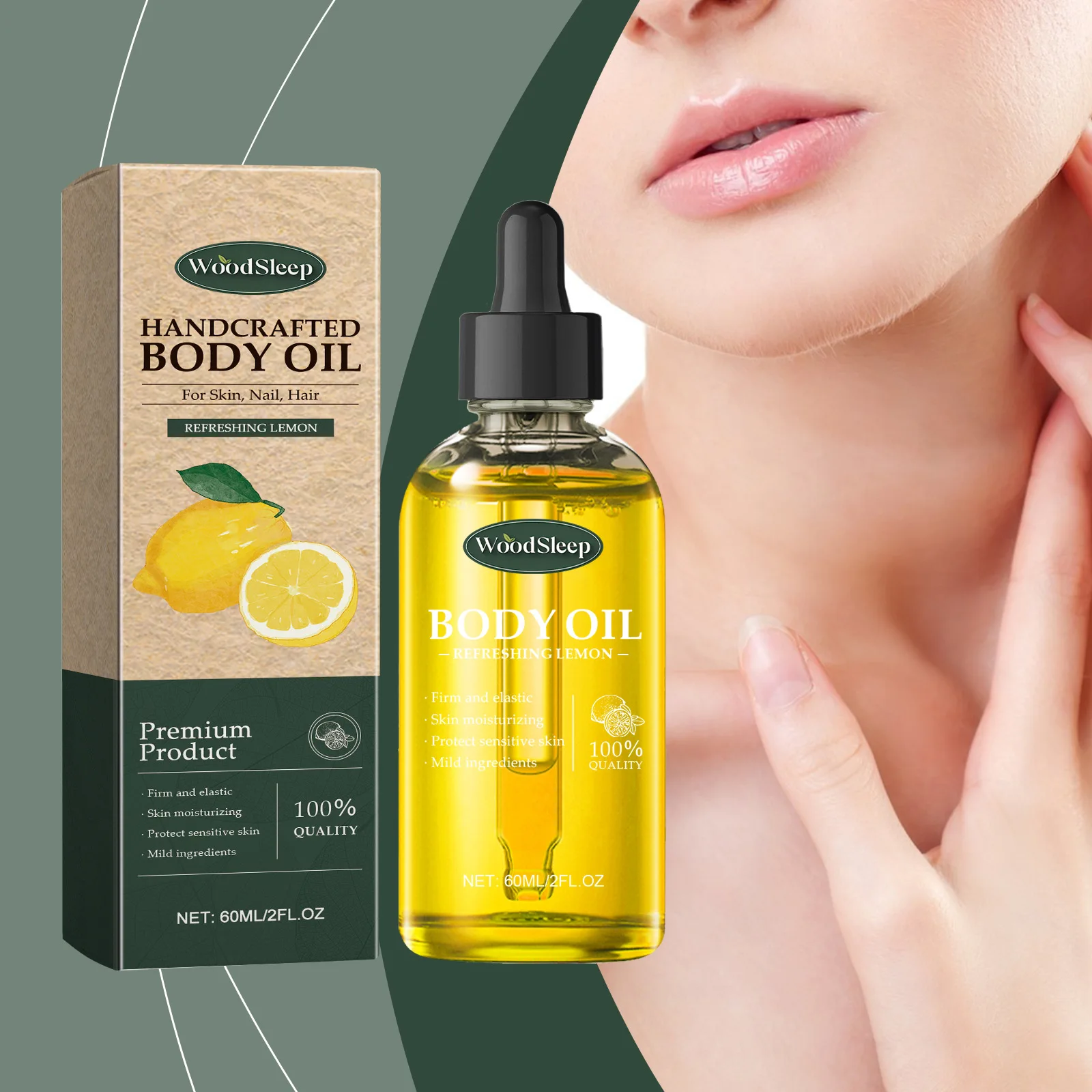 Lemon Essence Oil For Body Moisturizing Firm Skin Smooth Balance Water Oil Improve Dryness Spa Massage Pores Shrink Brighten