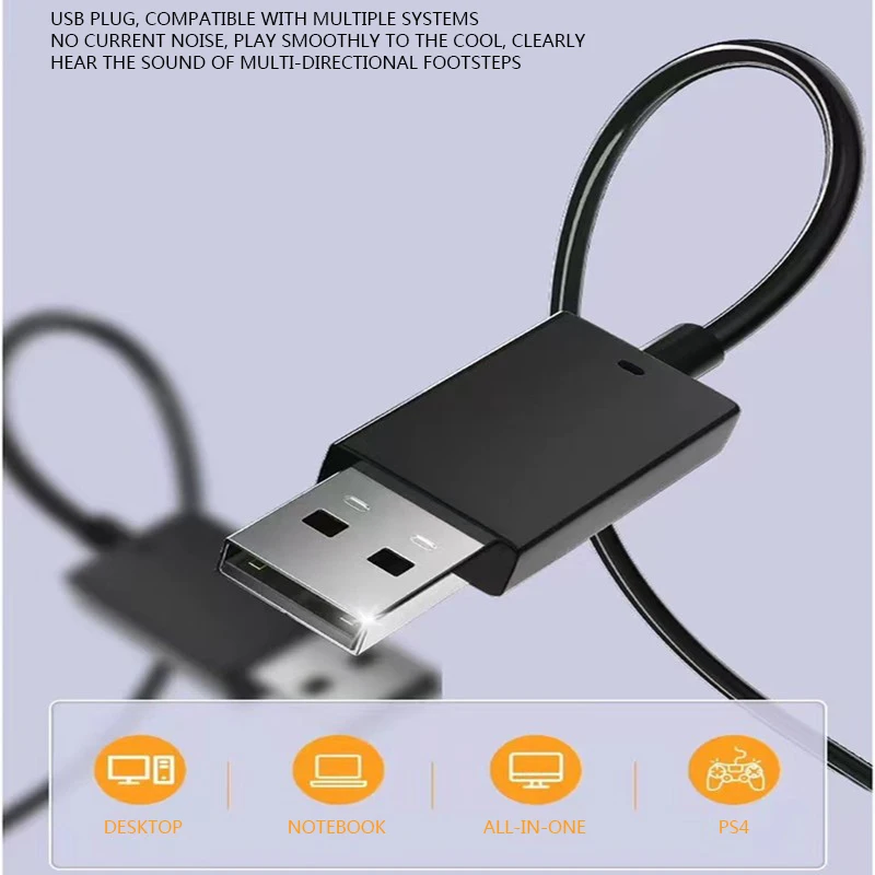 2.5M Cable Length USB In Ear Wired Headphone With Mic Stereo Bass Earphone For Computer Notebook Desktop Headset Noise reduction