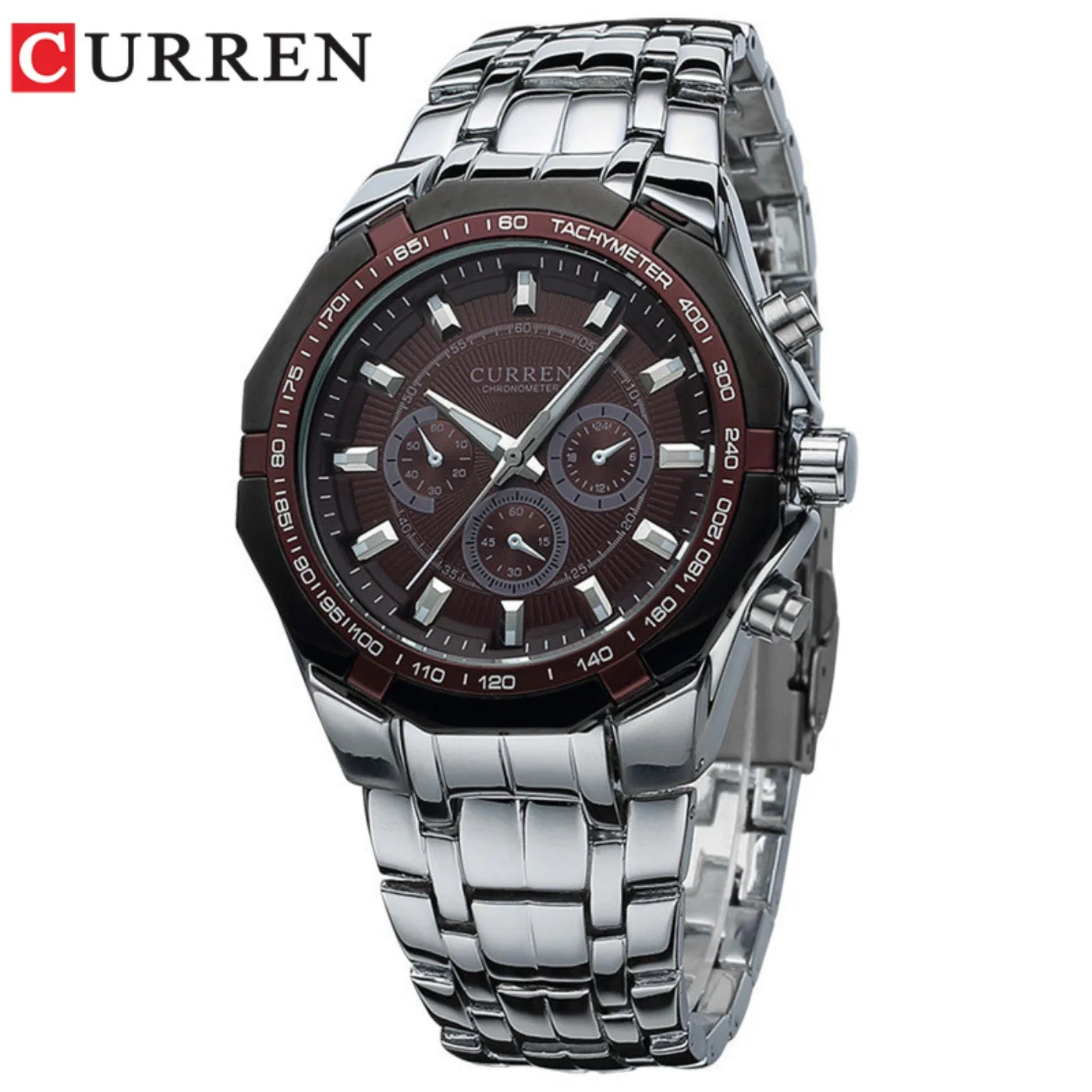 CURREN Men Luxury Brand Military Sport Mens Watches Full Steel Quartz Clock Men's Waterproof Business Watch Relogio Masculino view 3
