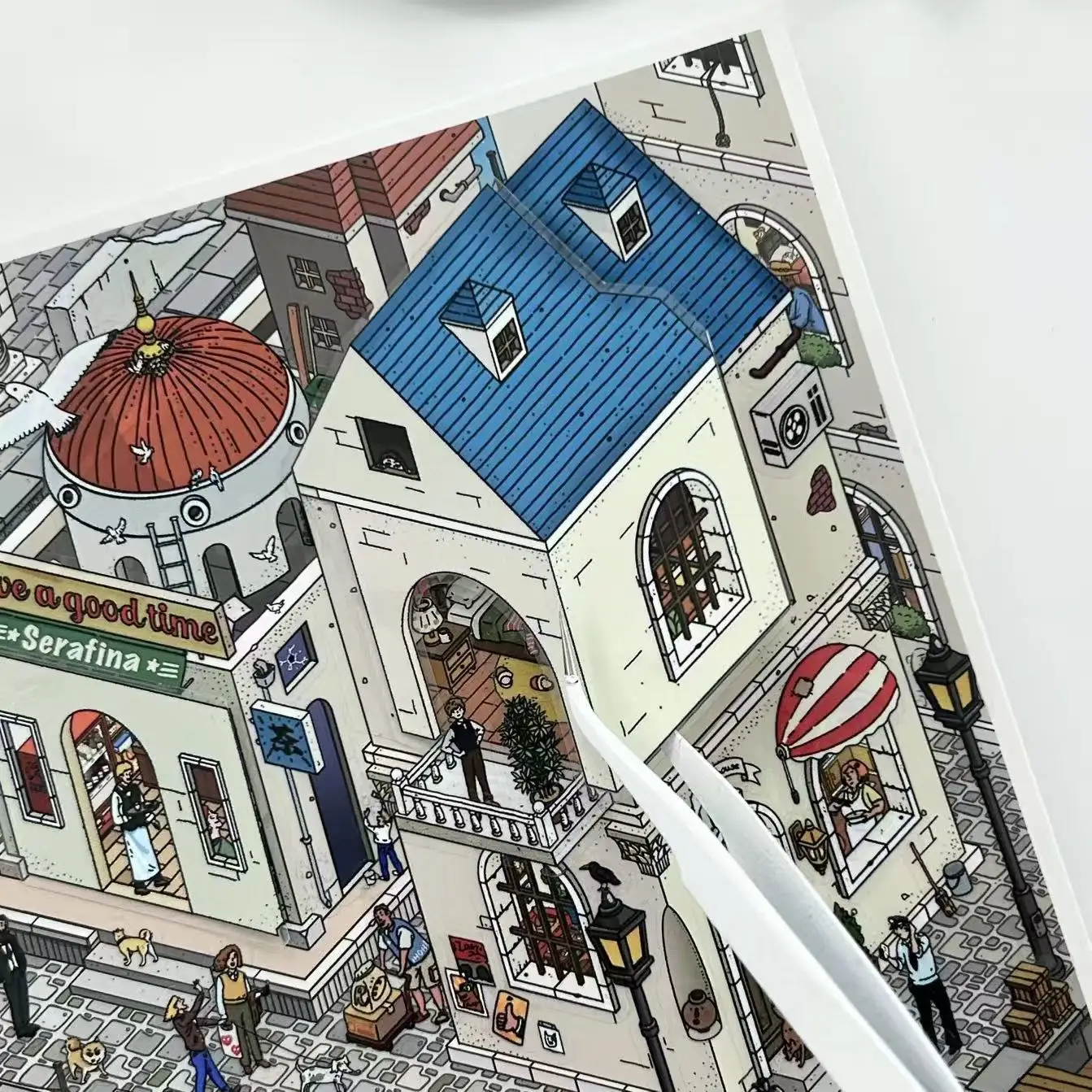 Infeel.me 24 Bullet 3D Stereoscopic Landscape Miniature Yingfei Landscape Stickers Handmade DIY Stickers