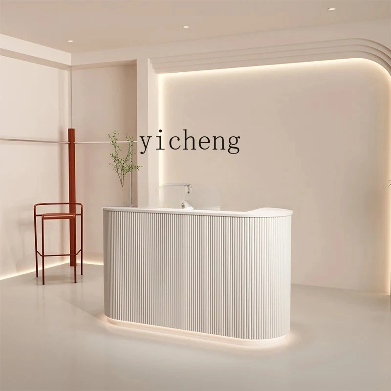 

W26- checkout page Clothing store Small commercial beauty salon Light luxury bar counter Reception desk