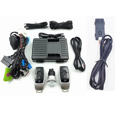 For Mercedes Benz ML GL W166  2013-2015 Add Car Push Start Stop System Remote Starter Keyless Entry Mobile Phone APP Control