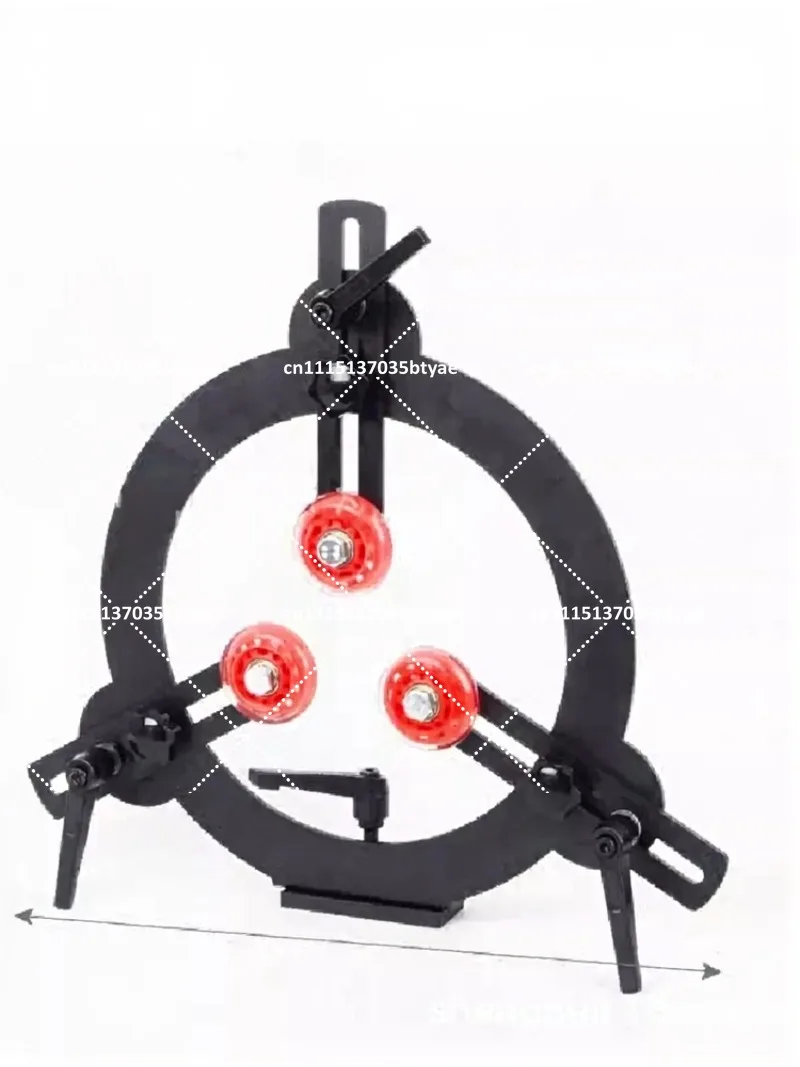 Three-Wheel Anti-Shock Woodturning Tool Lathe Center Frame Round Workpiece Support Stable Base for Woodworking