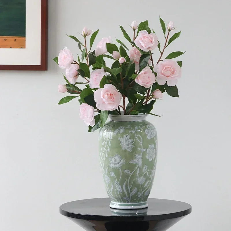 

Artificial Gardenia Simulation Flower Living Room Dining Table Bedroom Desktop Wedding Bouquet Fake Plant Home Decoration
