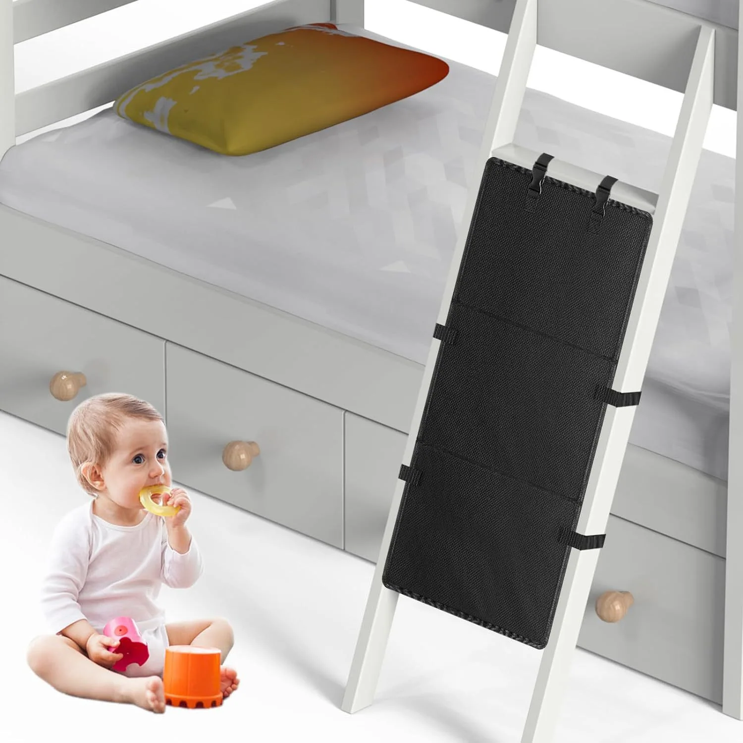 Bunk Bed Ladder Cover Bunk Bed Ladder Lock Bunk Bed Ladder Pad to Prevent Kid from Climbing Ladder Ladder Cover board Lock