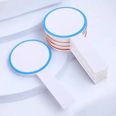 20pcs Handheld Whiteboard Reusable Dry Erase Scoreboard For Voting Auction Classroom Student Mini Marker Paddle