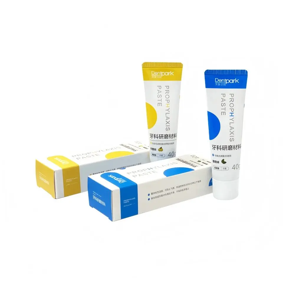 

Dentpark Dental Prophylaxis Paste 40g Prophy Paste for Teeth Cleaning Stain Removal Polishing Compound Mint Lemon Flavor Dentist