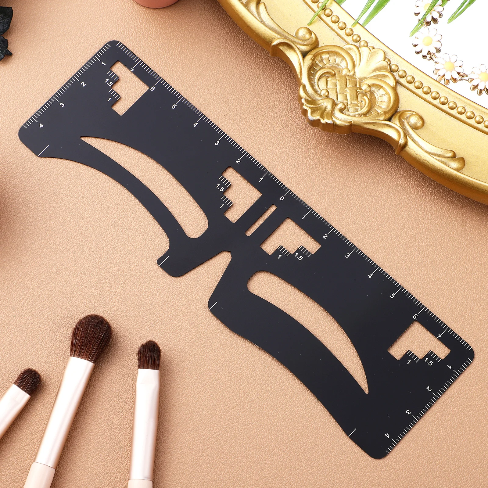 

Shaping Ruler Reusable Eyebrow Template Stencil For Women Eyebrow Makeup Tool Beauty Supply Brow Measuring Device