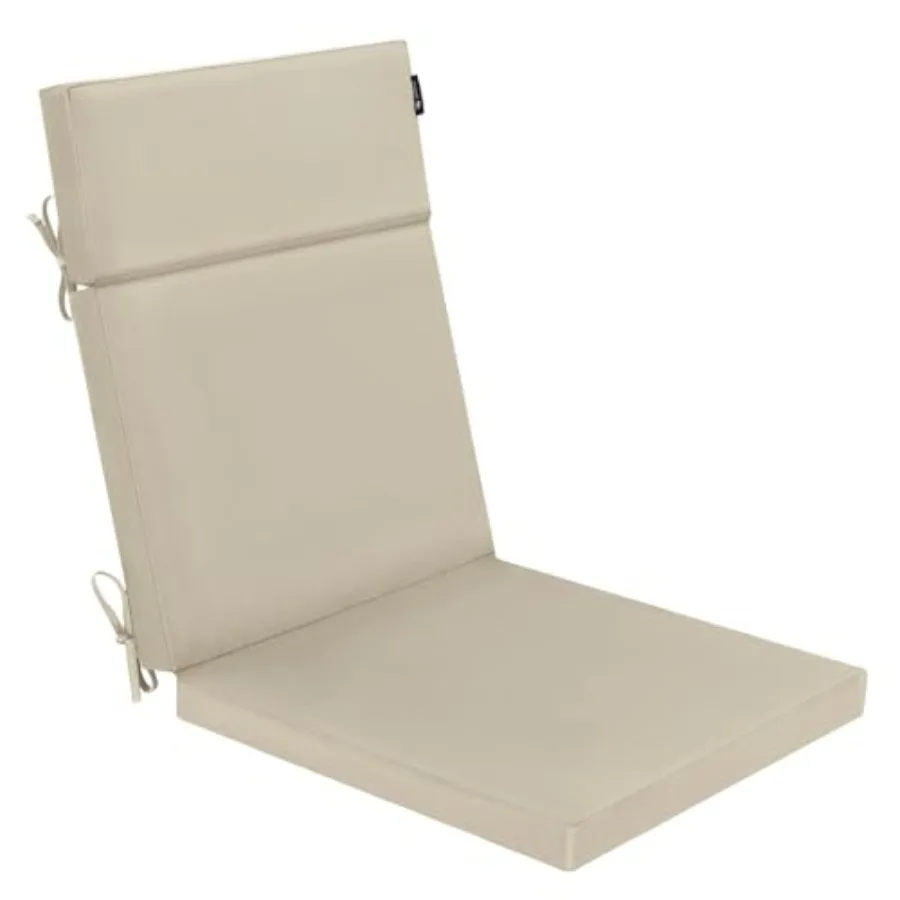 

Outdoor Chair Cushion 21 x 20 x 2 Inch Waterproof and Color Fade Resistant High Back Patio Furniture Cushion Replacement with R