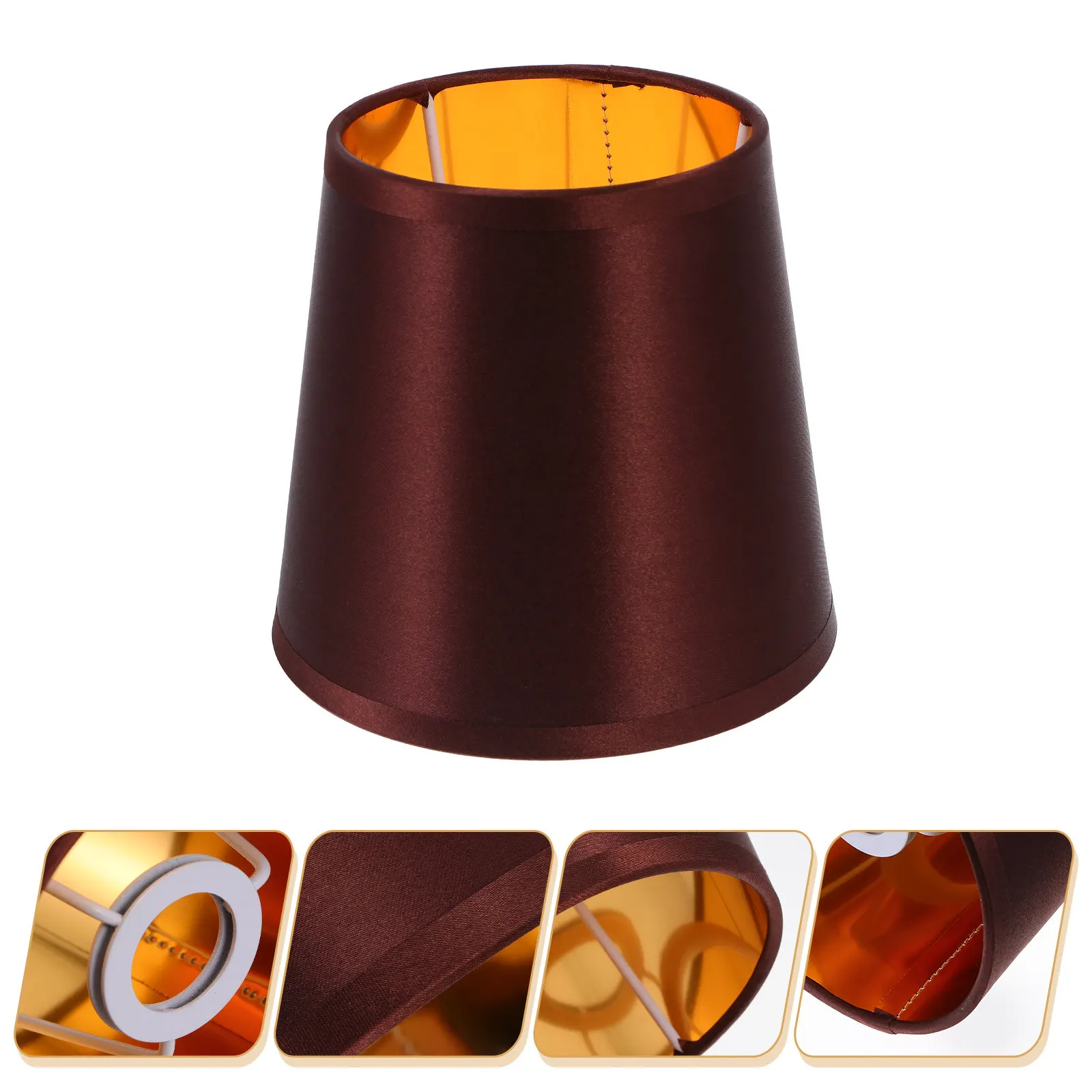 Cloth Lamp Shade E14 Handmade Dust Proof Eye Protecting Lamp Cover for Bedroom Living Room Dining Room