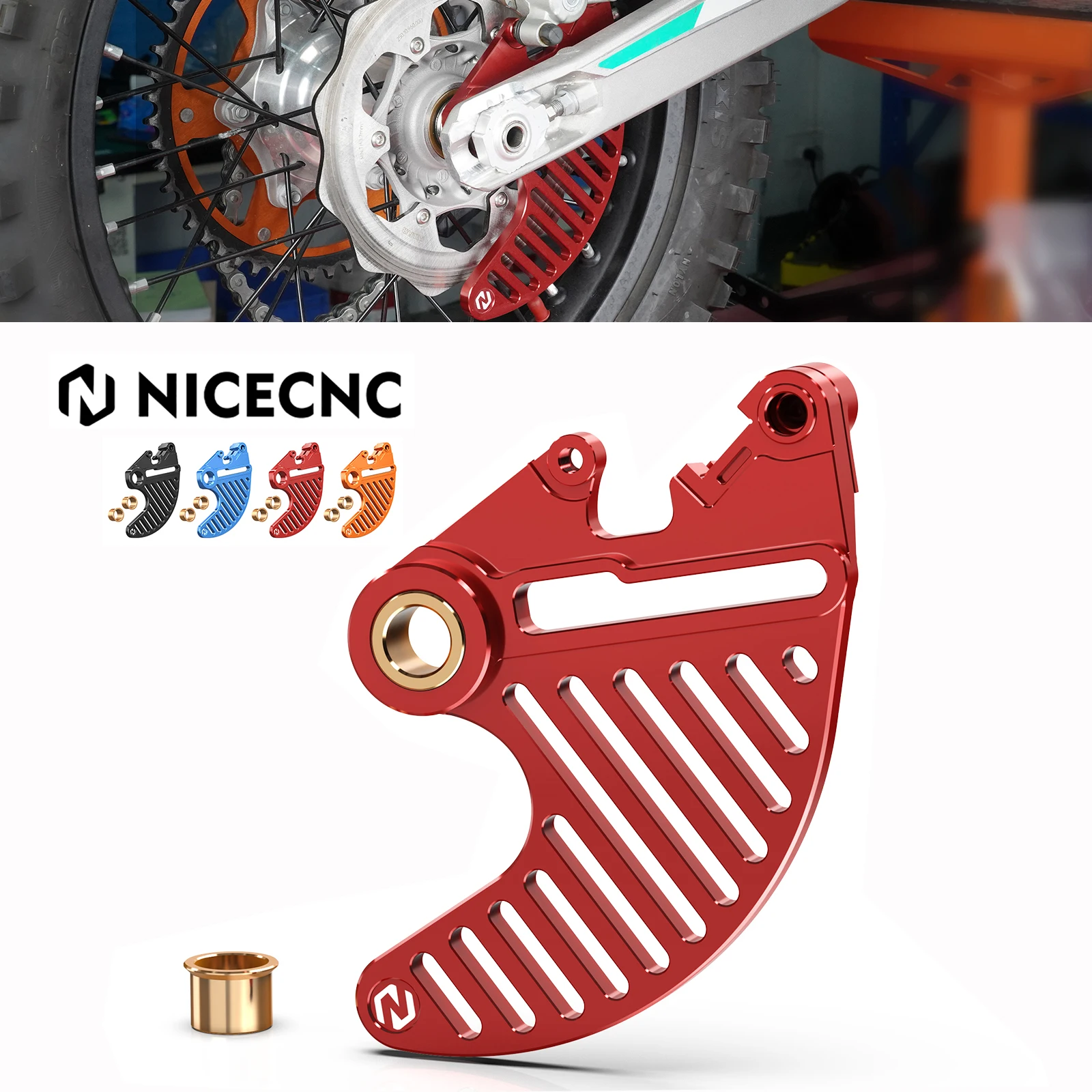 

For gasgas ec 250 300 21-24 Rear Brake Disc Guard Protector For GasGas EC EX MC 125 200 250 300 250F 350F 450F 2021-2024 2023