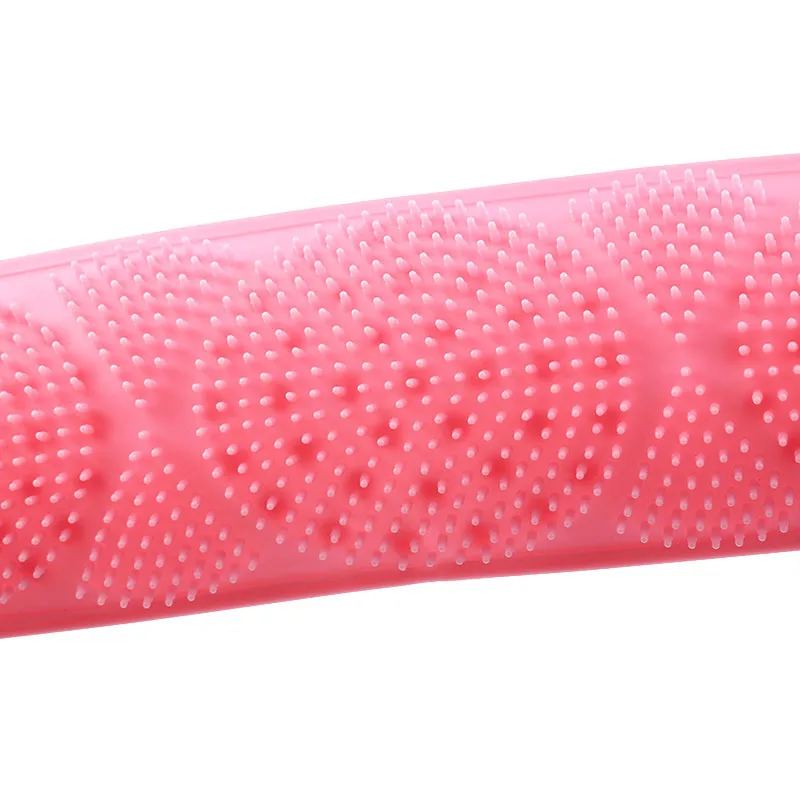 Body Sponge Silicone Brushes Bath Towels Body Scrubber Rubbing Back Peeling Massage Shower Extended Scrubber Skin Clean Brushes