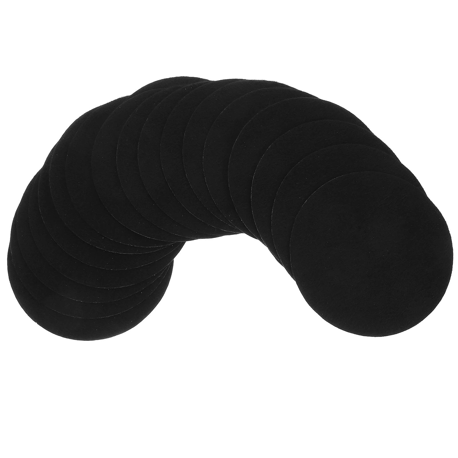Almohadilla para cenizas de incienso de 20 piezas, estera de incienso de fibra de vidrio negra para oficina, soporte de bobina de incensario resistente a altas temperaturas, estera de barra de cocina