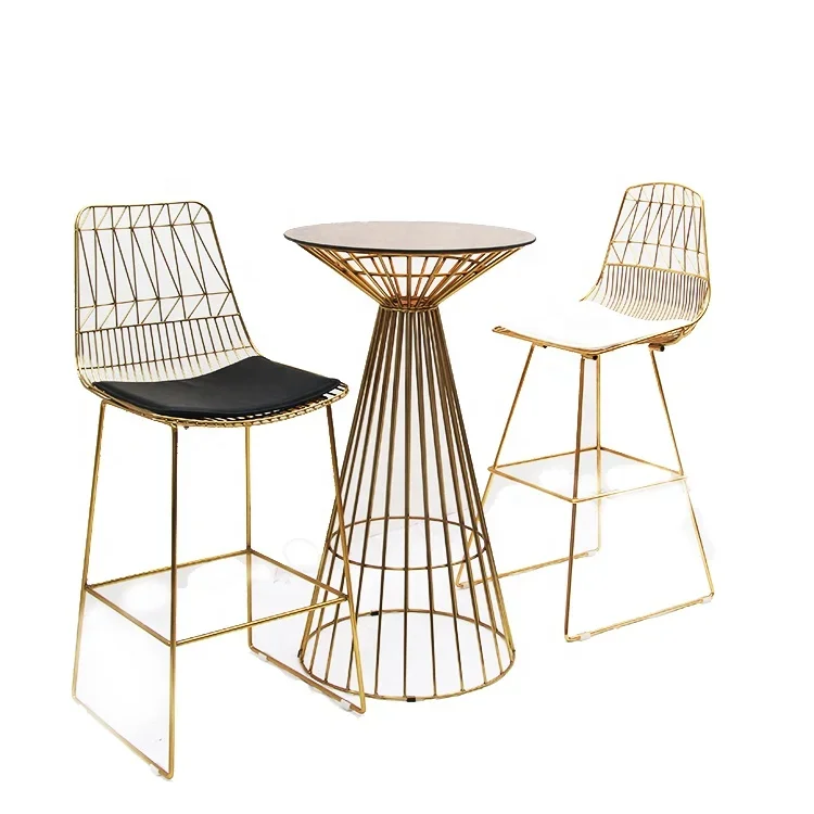 Gold metal dining chairs metal frame dining chair sell like hot cakes