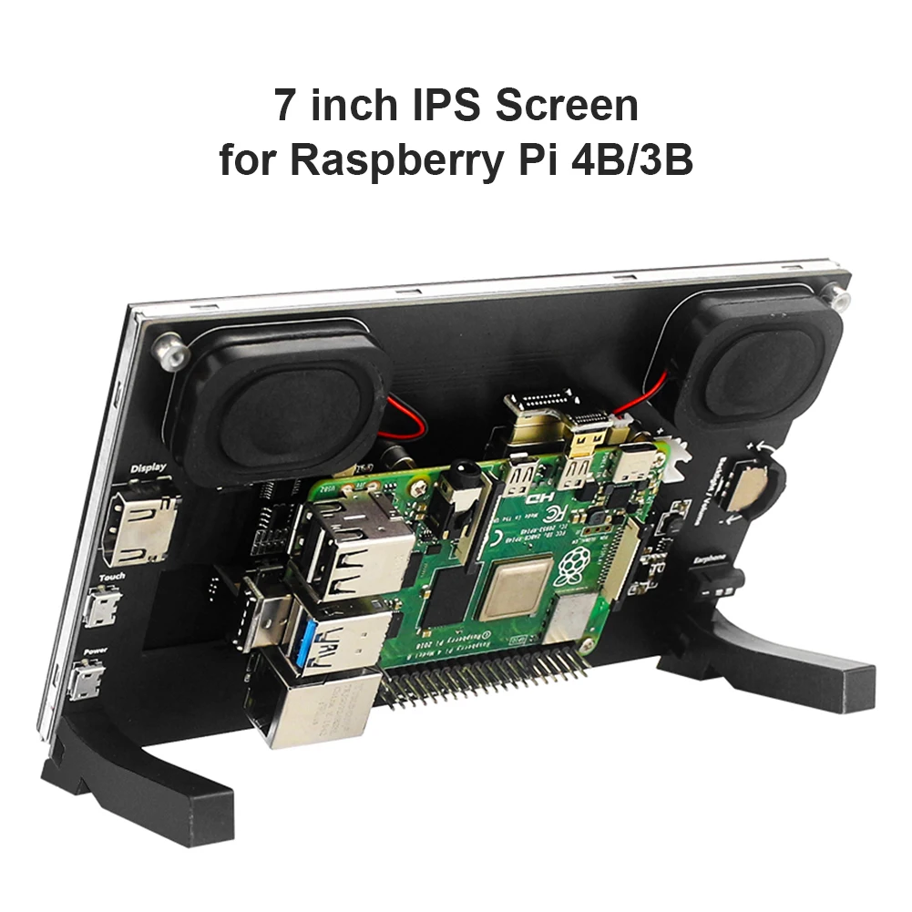 

7-дюймовый модуль сенсорного экрана IPS для Raspberry Pi 4B/3B 1024x600 HDMI-совместимый дисплей для ПК, ноутбука, мини-монитора ПК