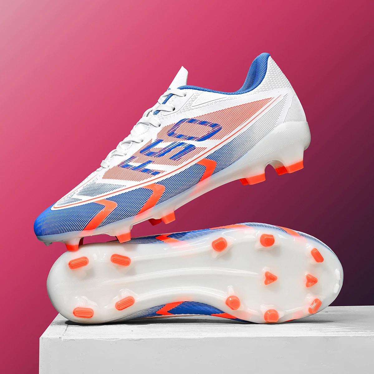 Low-cut football shoes with long studs for adults, men and women, sports anti-skid wear-resistant competition training shoes image 6